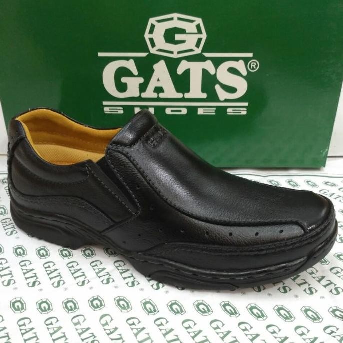 Sepatu kulit Gats MP 2608 hitam original Terlaris