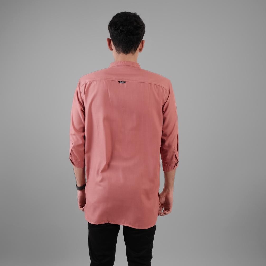 Sale Dgm Baju Koko Pria Lengan 3/4 Toyobo Polos Premium Peach Koko Kurta 651 Original