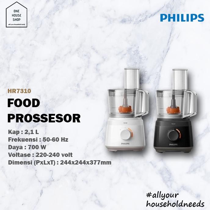 PHILIPS Daily Food Processor HR7310/00 - HR7310 HR 7310 Garansi Resmi SAML