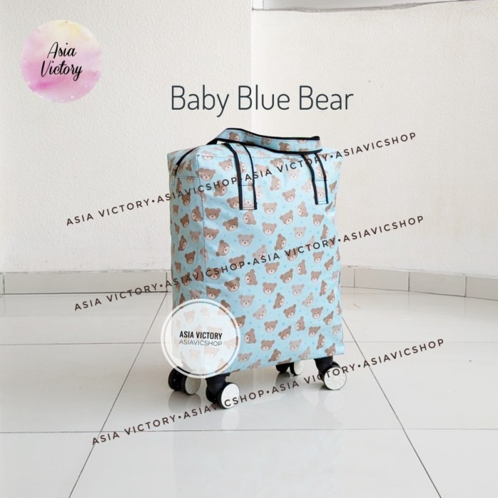 Tas Travel/Barang 4 Roda Fold Tote Shopping Bag Size Cabin #Gratisongkir #Sale #Discount