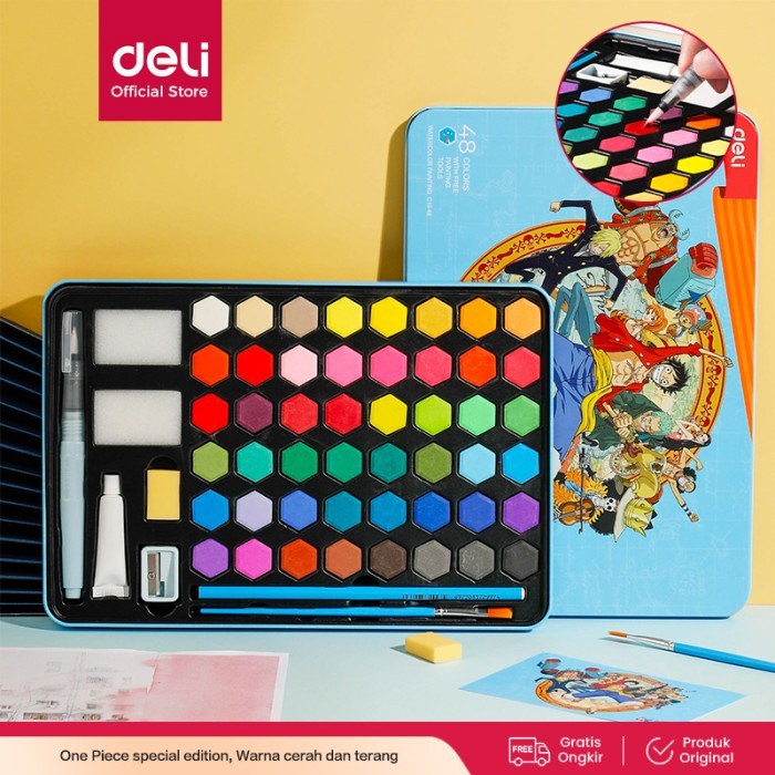 

Deli Watercolor Painting / Set Cat Air Padat Edisi One Piece CC16-XX