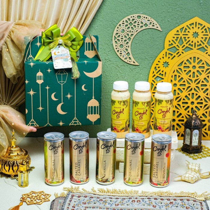 

HAMPERS HEALTHY CENDOL LEBARAN ISI 10/PARCEL RAMADAN/HAMPERS IDULFITRI