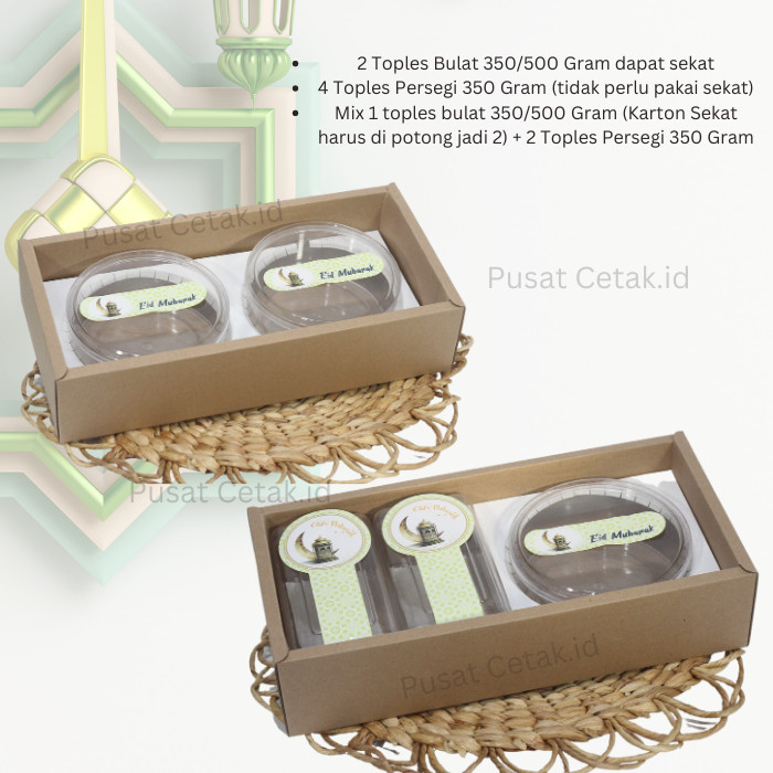 

BOX HAMPERS IMLEK /DUS KUE IMLEK / KOTAK KUE KERING IMLEK /DUS PARCEL