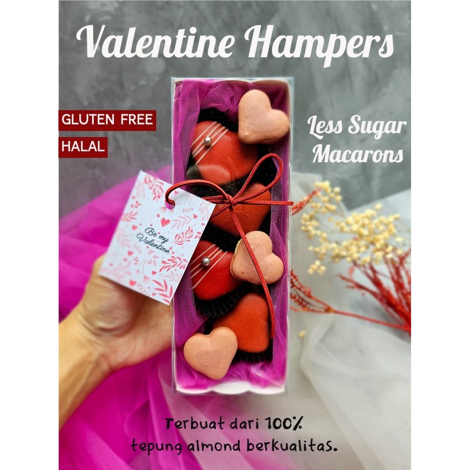 

PAKET HAMPERS MACARON SNACK GIFT SET - LESS SWEET, GLUTEN FREE, HALAL