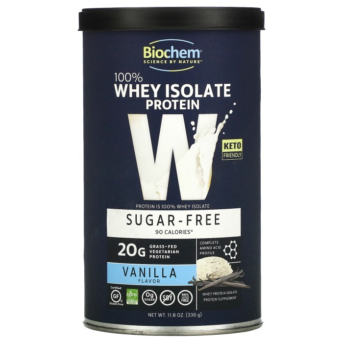 

Biochem 100% Whey Isolate Protein Sugar Free Vanilla 336g