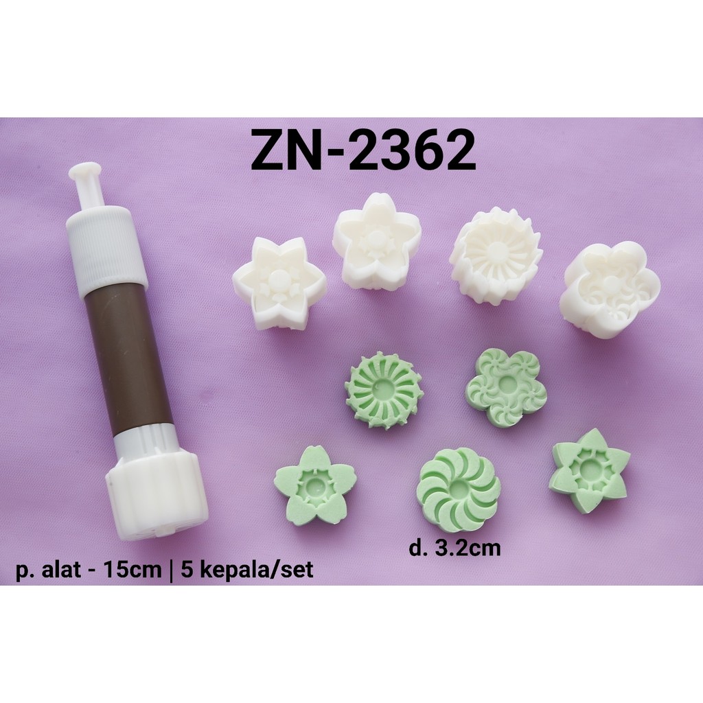ZN-2362 Plunger cutter cookie cutter kue kering (Plunger Cutter)