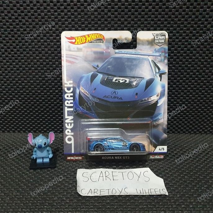 HARGA KHUSUS HOT WHEELS ACURA NSX GT3 BLUE OPEN TRACK PREMIUM