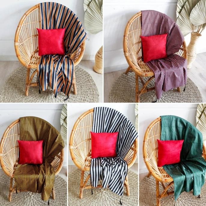 Kain Tenun Lurik Etnik - Cover Sofa Taplak Meja Etnik Stiletto Living