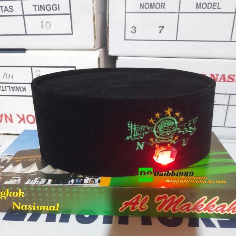 XCT-2328 Peci LED / Peci Hitam LED / Peci Songkok NU LED / Peci NU Bordir Hemat