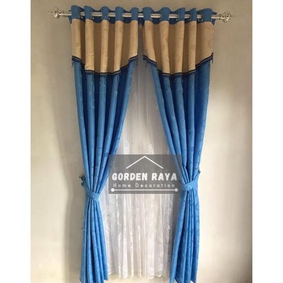 New Arival PROMO GORDEN PONI RENDA KRISTAL TIRAI JENDELA PINTU PONI RENDA KRISTAL EMBOS MURAH Sale