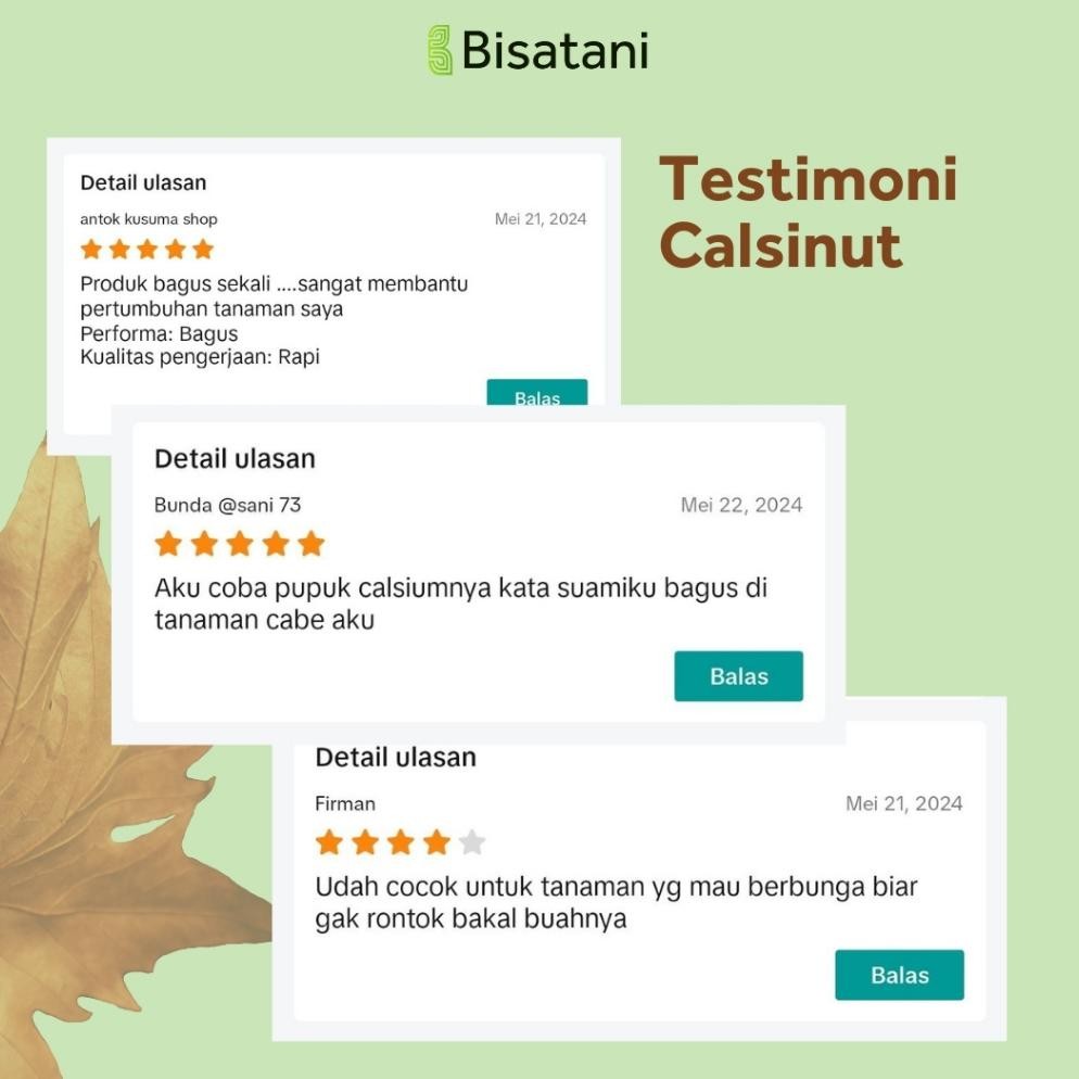 fbx-4 Bisatani -  Pupuk Kalsium (Calsium) Plus Silika CALSINUT Mencegah Rontok Daun dan Bunga Pada T