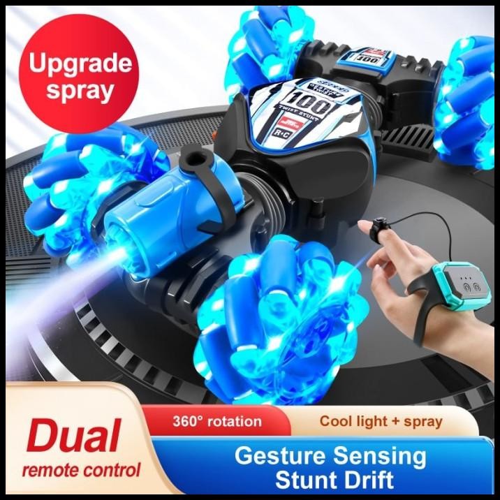 Mainan Anak Rc Mobil Mobil Asap Sensor Tangan ~ Rc Gesture Spray Car