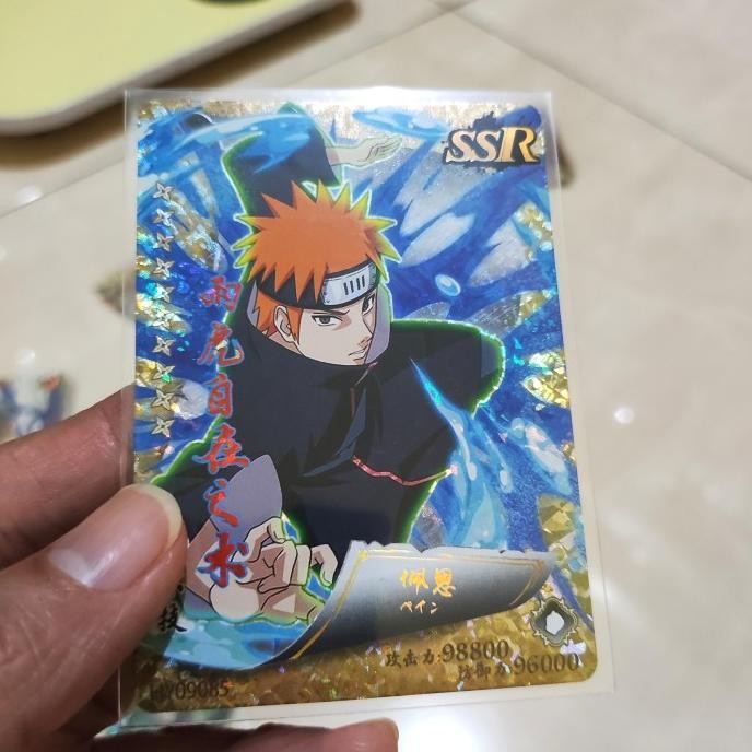:<:<:<:<] CCG KARTU NARUTO DINO PAIN SSR GOLD + HOLO ORI