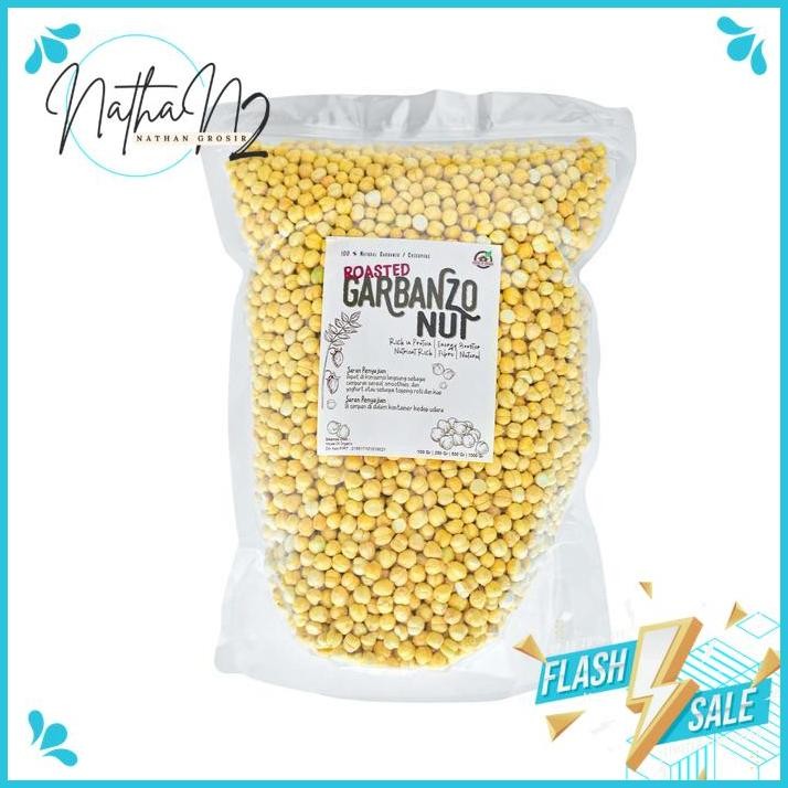 

ROASTED GARBANZO ( GARBANZO KACANG ARAB PANGGANG ) 1 KG BY NATHAN'S GROSIR KUALITAS SUPER !!