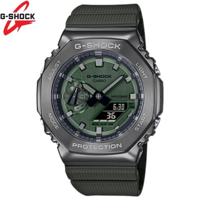 Sale [Homm] Casio Gshock Gm-2100 Metal Bezel Dualtime Analo Digital