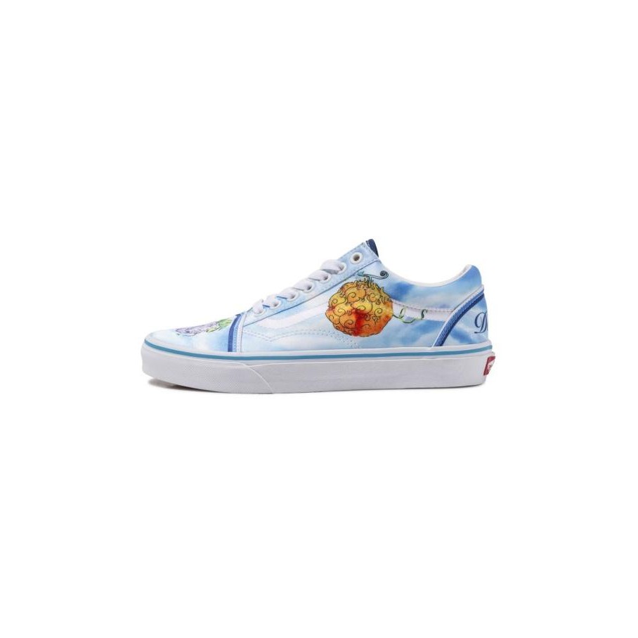 Sale Vans X One Piece Old Skool Devil Fruit True Blue