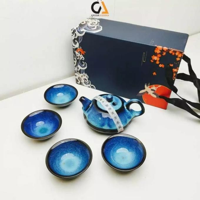 

chinese tea pot set READY STOK hampers imlek lebaran 4 cup bps
