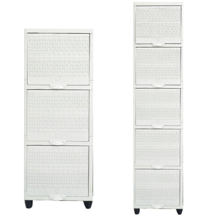 

LEMARI CABINET PLASTIK SERBAGUNA CLUB FLIP SUSUN 5 SINGLE