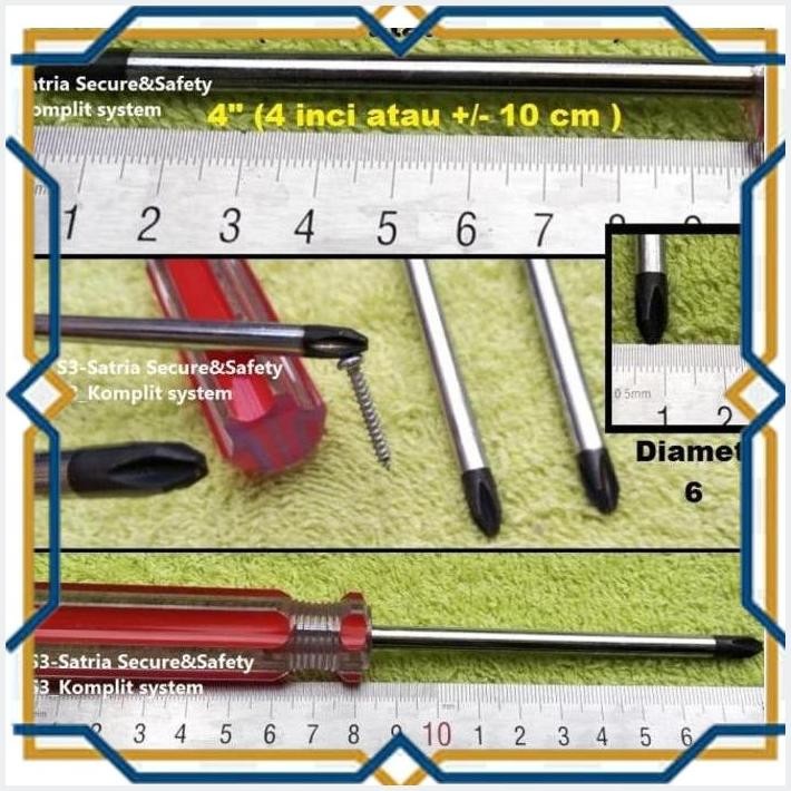[SSC] OBENG + MAGNET 10 CM 6MM ( OBENG PLUS 10 CM OBENG DIAMETER 6 MM )