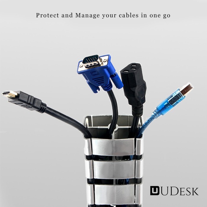 

CABLE CHAIN PROTECTOR AND MANAGEMENT SIT STANDING ELECTRIC DESK- UDESK