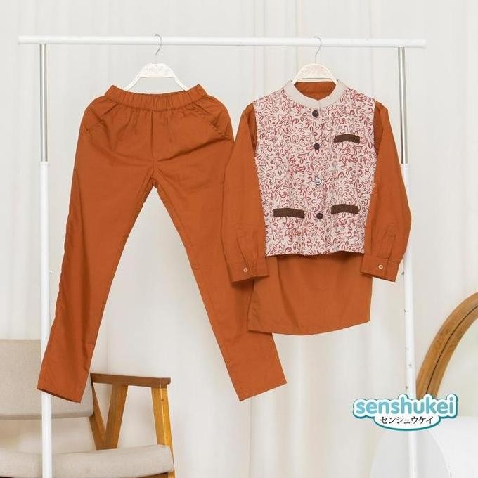 Grosir 5T-13T Senshukei Koko Anak 3-In-1 Kurta Pakistan Turki / Setelan Koko Anak Laki-Laki Lebaran 