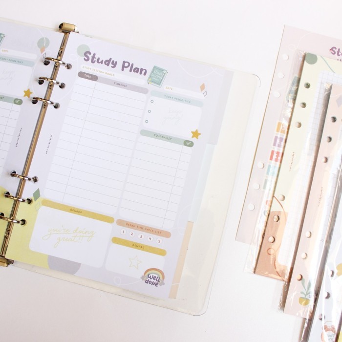 

PAPERIE LAB - STUDY PLANNER BINDER BUNDLE SET (FULL COLOR)