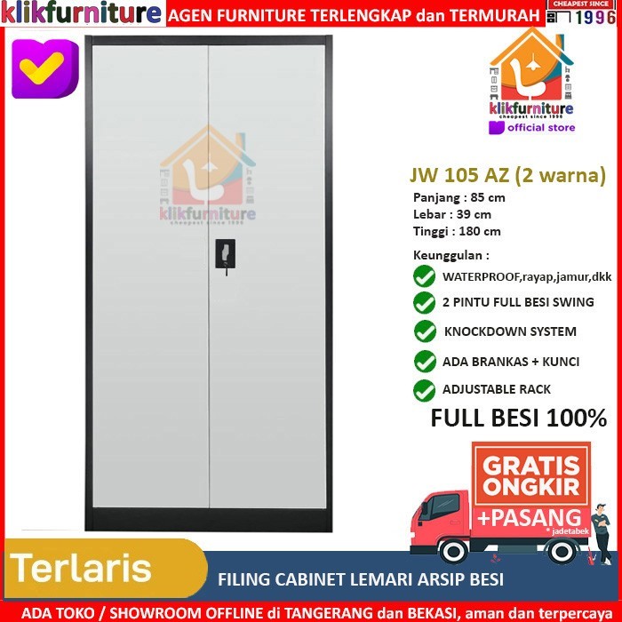 

STEEL CABINET FILE DOKUMEN 2 DOORS / LEMARI ARSIP BESI AK 05