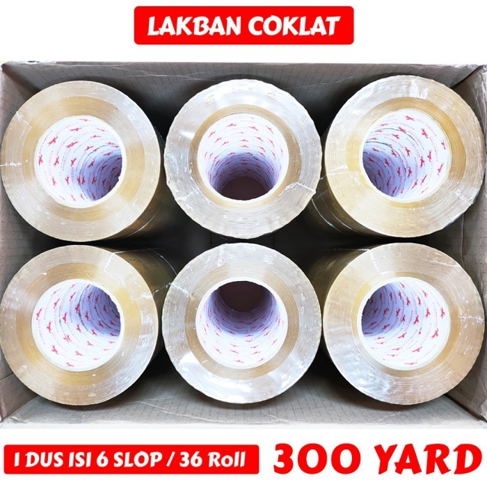 

LAKBAN OPP TAPE / LAKBAN COKLAT KSATRIA TAPE 300 YARD (1 DUS)