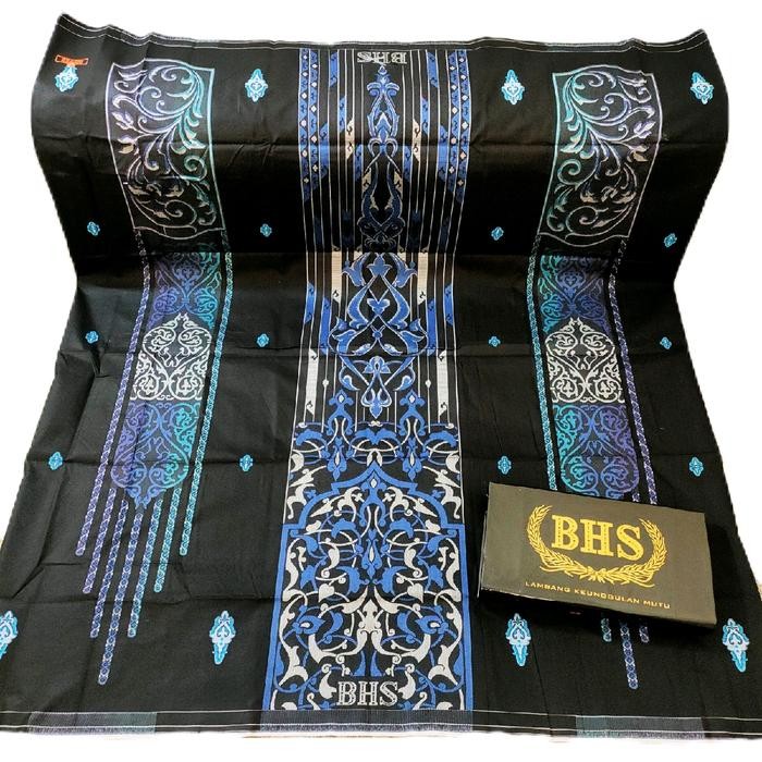 SARUNG BHS JACQUARD EXELENT BLACK SERIES AFKIR PABRIK Motif Muslim Songket