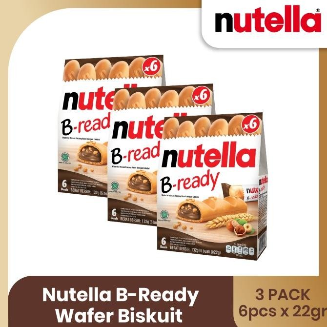 

New Sale Nutella B-Ready Wafer Biskuit 132Gr - Triplepack Berkualitas