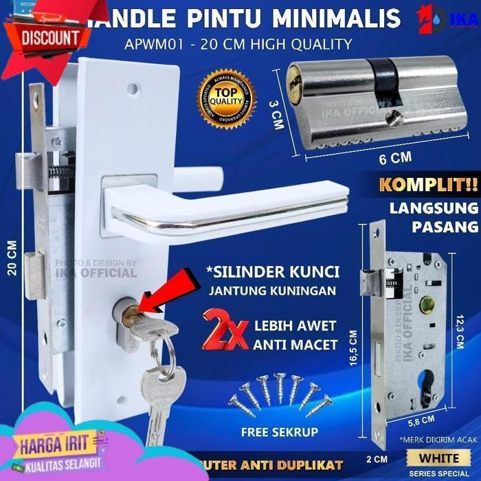 TERBAIK KUNCI PINTU SEDANG TANGGUNG BLACK SERIES / HANDLE PINTU MEDIUM BLACK SERIES HANDLE PINTU UKU