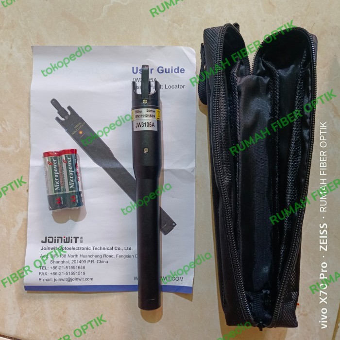 

VFL/LASER JOINWIT JW3105A 20MW/VISUAL FAULT LOCATOR FIBER OPTIC