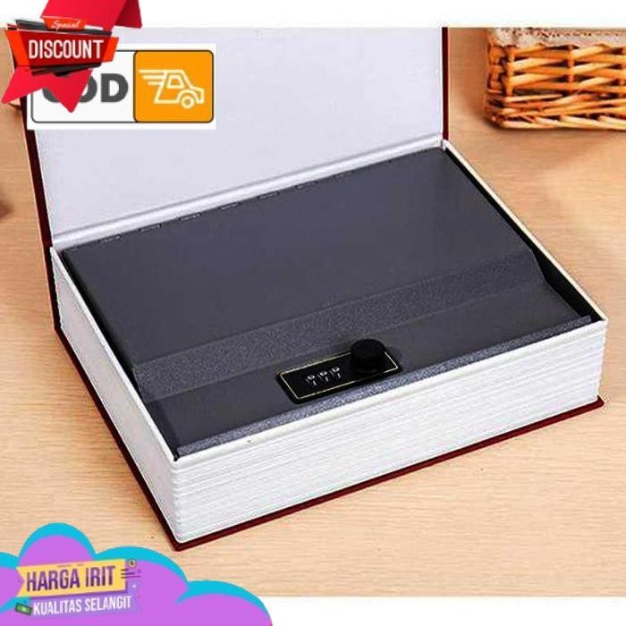 TRENDING BRANKAS BUKU KAMUS KUNCI PASSWORD KOTAK UANG EMAS MINI KECIL TEMPAT PENYIMPANAN ORGANIZER B