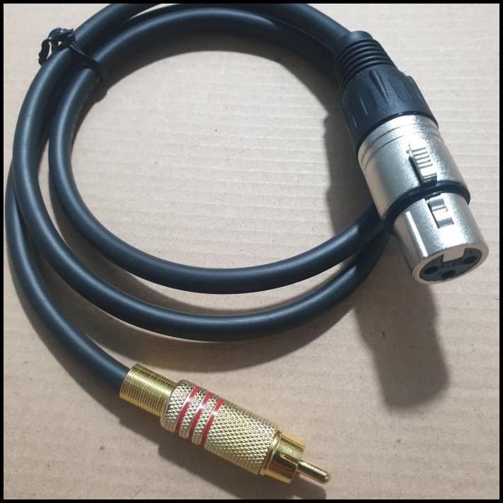 Kabel Xlr Female Ke Rca Male 1 Meter