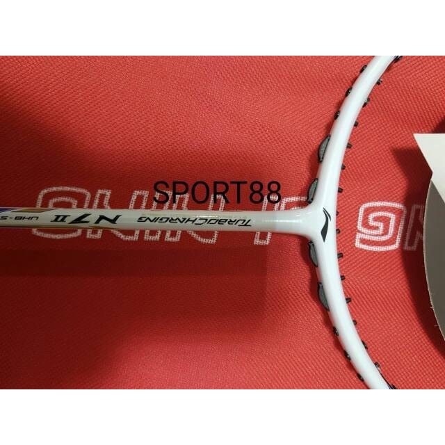 Raket Badminton Lining N7 Ii Turbo + Senar Bg66 New