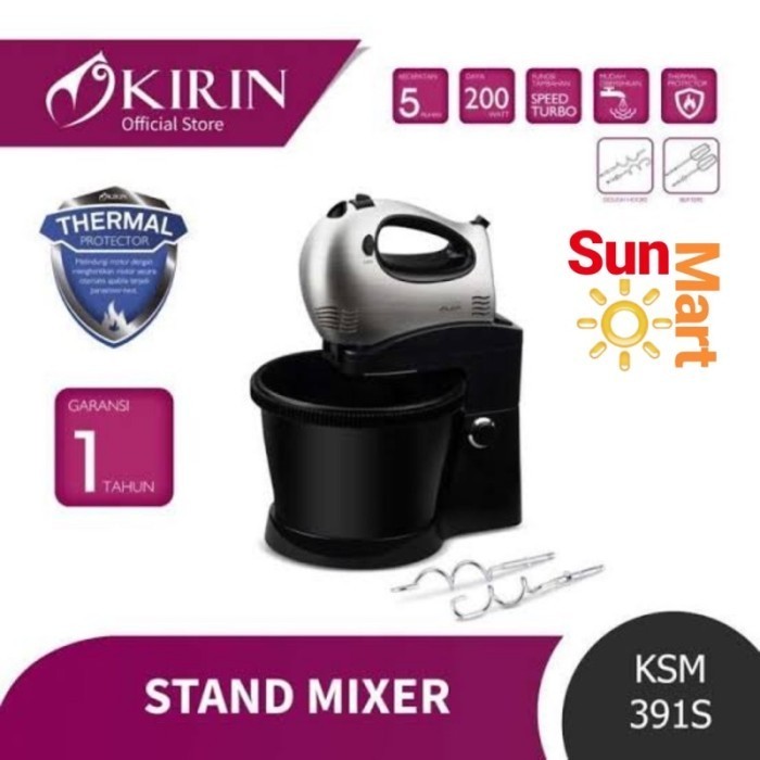 Kirin Stand Mixer Ksm-391S / Kirin Mixer 391 New