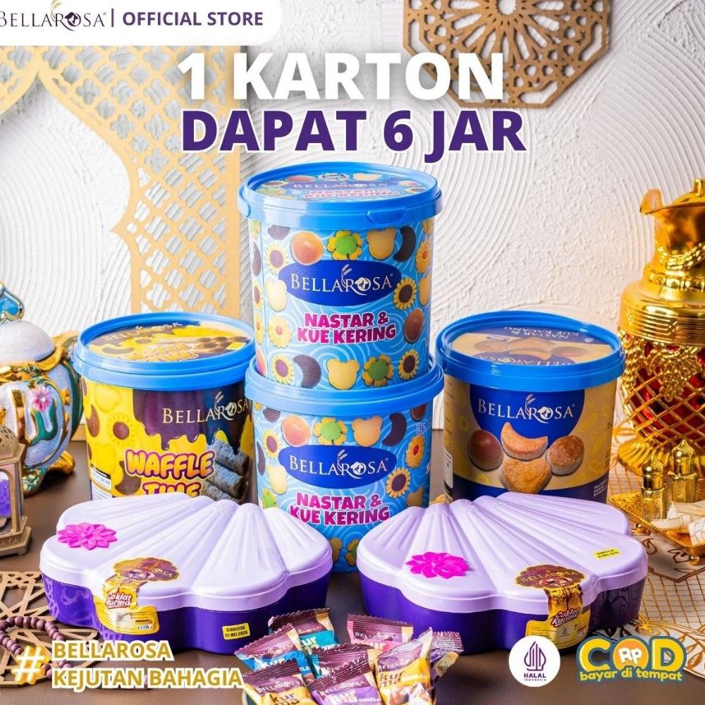 

AURORAE ( DAPAT 6 JAR ) PAKET 1 KARTON ISI 6 JAR KUE & SNACK LEBARAN BELLAROSA RAMADHAN KUE LEBARAN