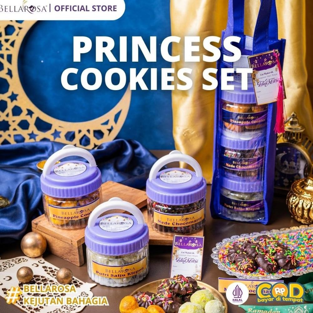 

uj-32 [FYC] BELLAROSA Hadiah Hampers Lebaran Paket Princess set kue kering Premium