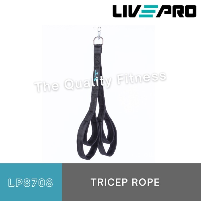 Tricep Rope Tali Latihan Triceps Handle Bar Fitness Fitnes Gym Livepro