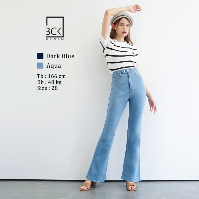 Bck-Celana Jeans Stretch Wanita Cutbray Cheryl