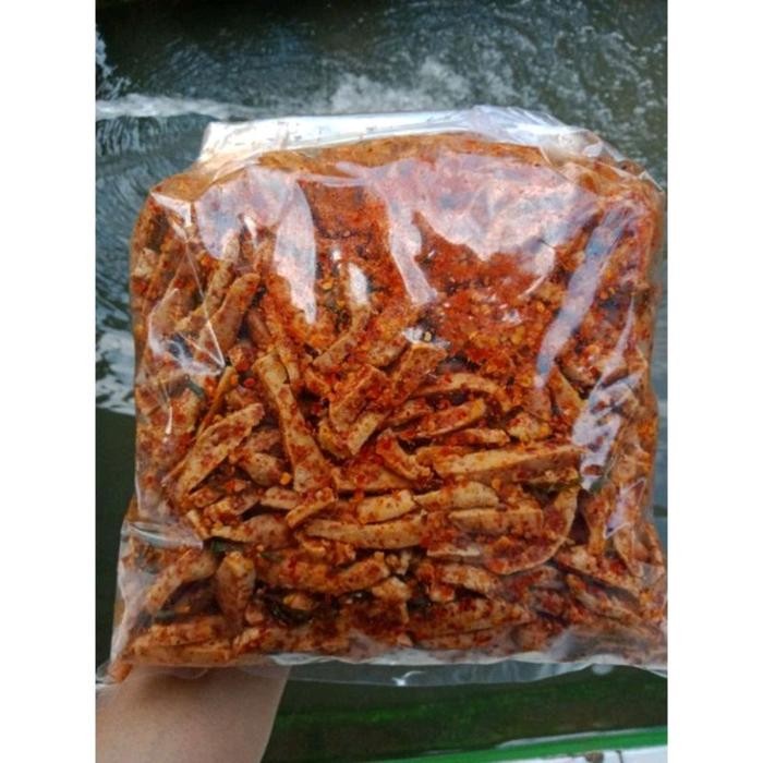 

terbaru !!! paket usaha 5kg basreng pedas daun jeruk ready