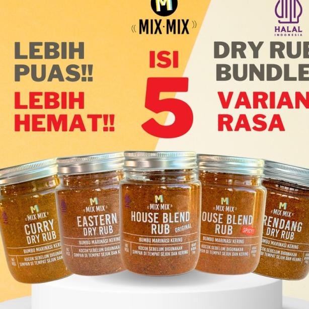 

Bundle Dry Rub Pice 5 Varian Bumbu Marinai Erba Guna Grill Dan Bbq Halal Emaan Bear