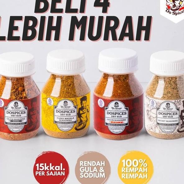 

Dopice Bundling 4Pc Ni Ize Healthy Dry Rub Bumbu Marinai Rendah Al Paet Bundling 4 Varian Rempah Natural Rendah Gula Rendah Lema Ala
