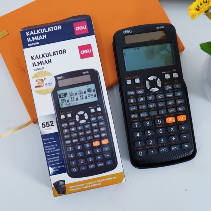 

Deli Kalkulator Ilmiah Sekolah Scientific Calculator 552Fungsi Cd991Id