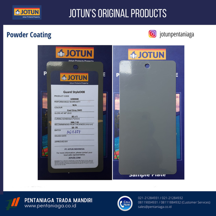 Cat Powder Coating Jotun Cool Gray SMO 1030440