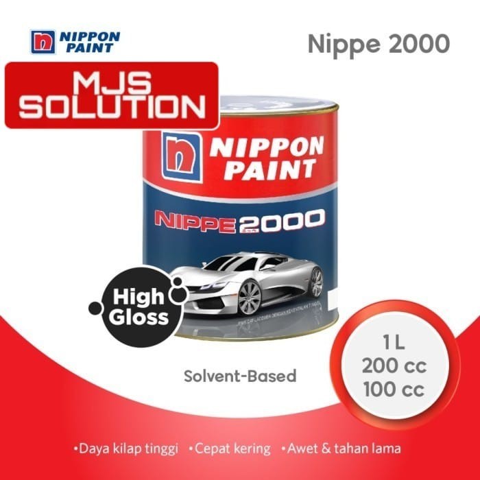 CAT KAYU & BESI NIPPON NIPPE 2000 DUCO HITAM PUTIH KILAP DOFF WARNA CLEAR MOBIL SEMPROT KUAS