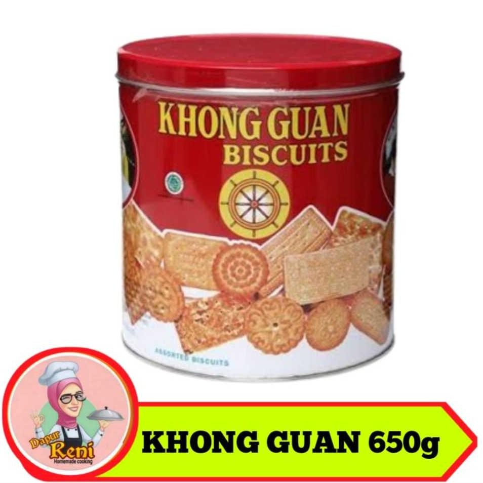 

ter-98 Biskuit khong guan kemasan kaleng 1600gr dan 650gr.kue lebaran Original