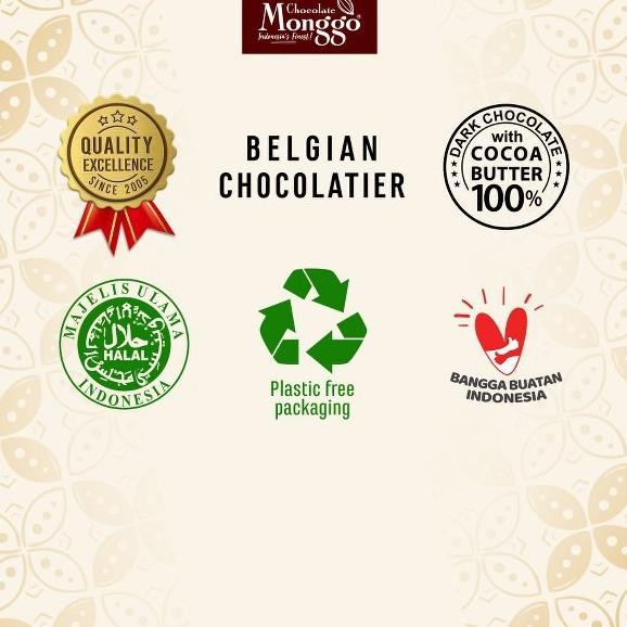 

hj-43 Chocolate Monggo | Matcha Green Tea Chocolate 80gr | Coklat Murni 100% Kakao Butter | Teh Hijau & Cokelat Putih | Snack Berkualitas