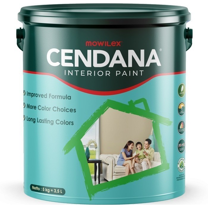 CAT MOWILEX CENDANA 25KG / PUTIH / GENTLE WHITE DAN WARNA