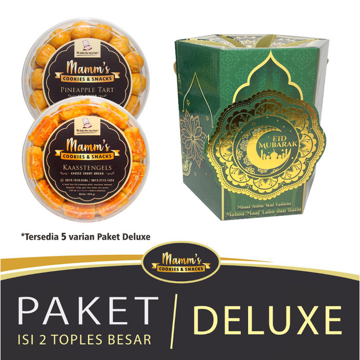 

Paket Deluxe - Hampers Lebaran isi 2 toples Parcel Cookies Kue Kering
